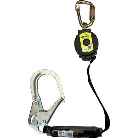Miller TurboLite + 1.8m Personal Fall Limiter w/ Steel Carabiner + Locking Rebar Hook